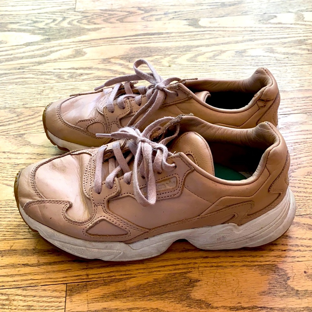 adidas dusty rose Falcom sneakers size 7
